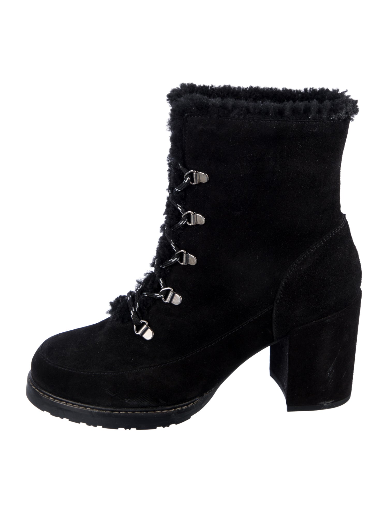 Stuart Weitzman Suede Lace-Up Boots