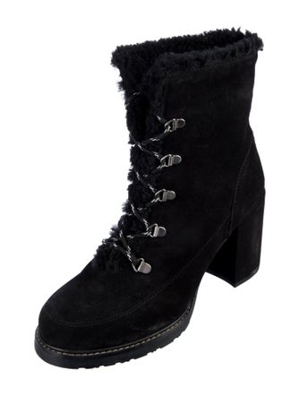 Stuart Weitzman Suede Lace-Up Boots