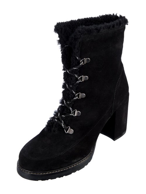 Stuart Weitzman Suede Lace-Up Boots