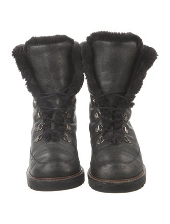 Stuart Weitzman Leather Combat Boots