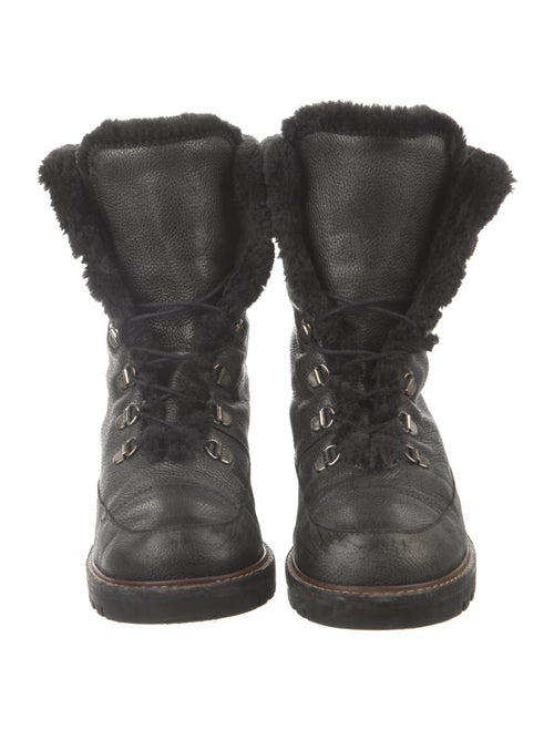 Stuart Weitzman Leather Combat Boots