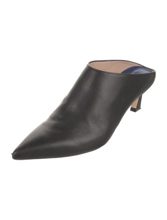 Stuart Weitzman Leather Mules