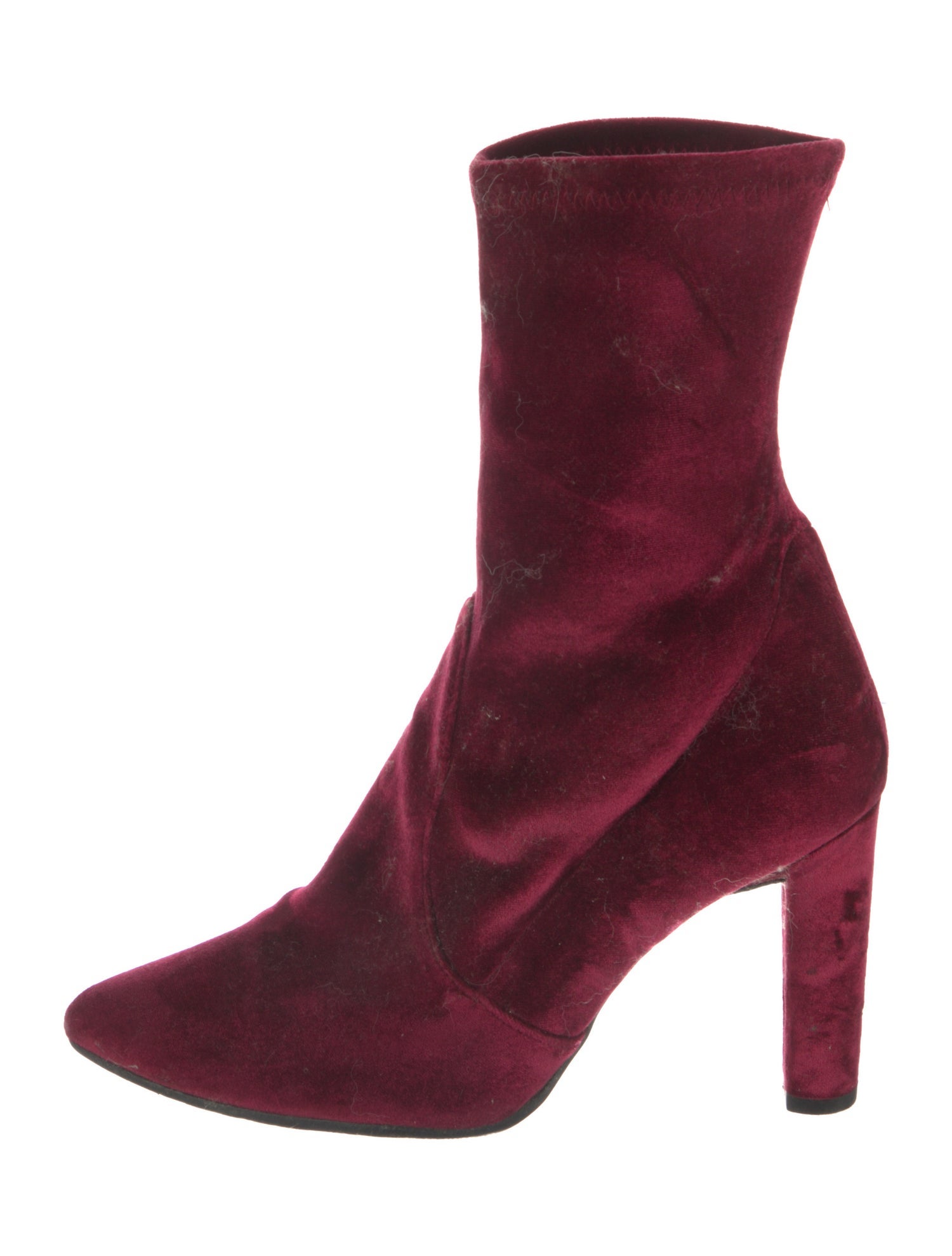 Stuart Weitzman Velvet Sock Boots