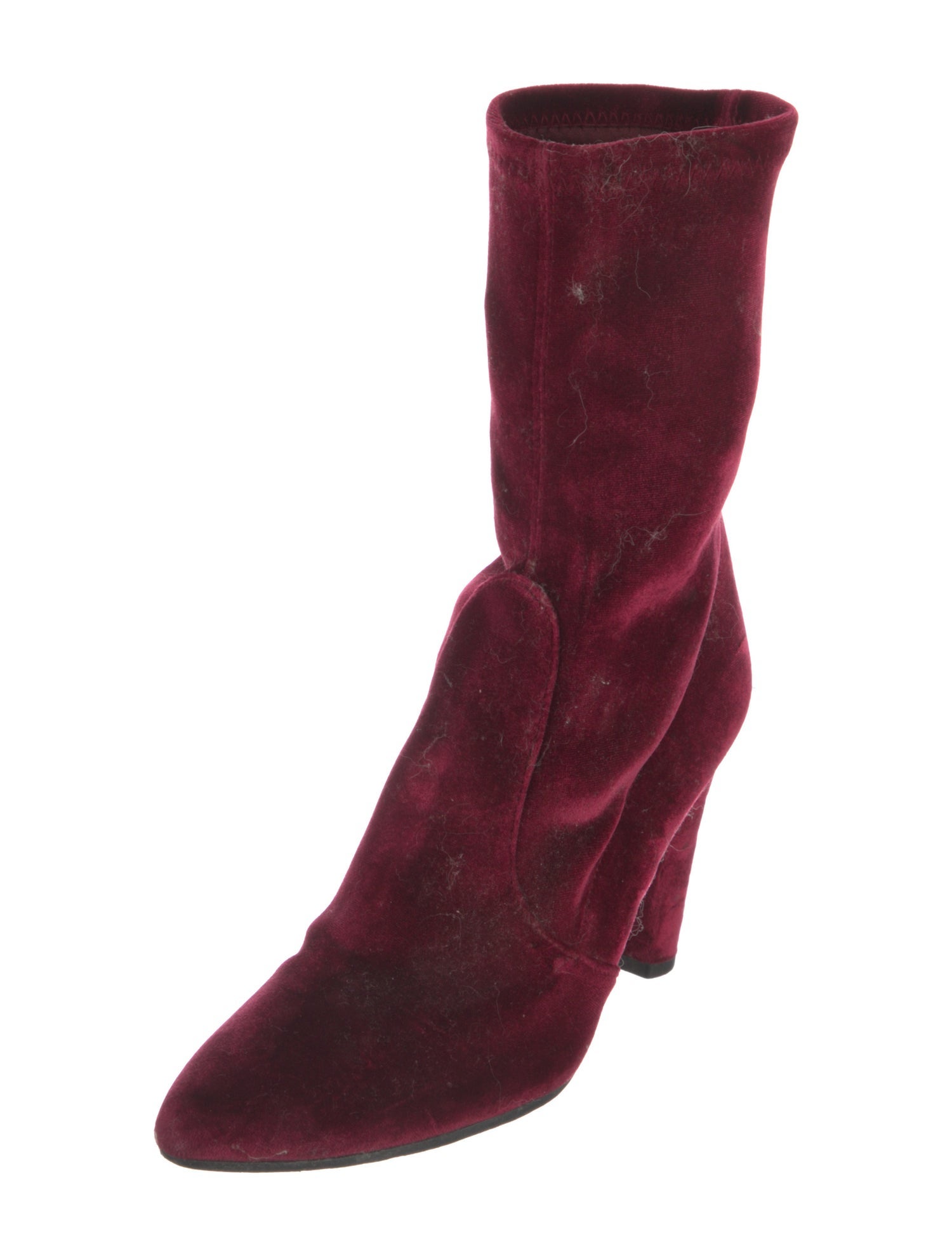 Stuart Weitzman Velvet Sock Boots
