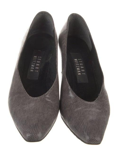Stuart Weitzman Leather Printed Pumps