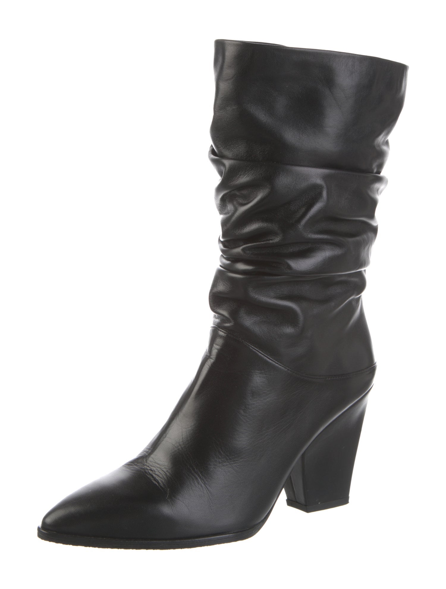 Stuart Weitzman Leather Slouch Boots