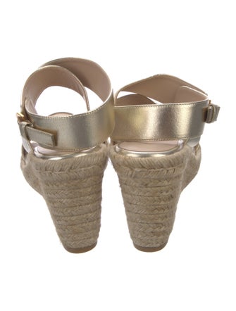 Stuart Weitzman Leather Espadrilles