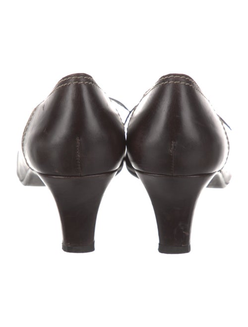 Stuart Weitzman Leather Bow Accents Pumps