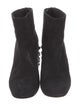 Stuart Weitzman Faux Pearl Accents Suede Boots