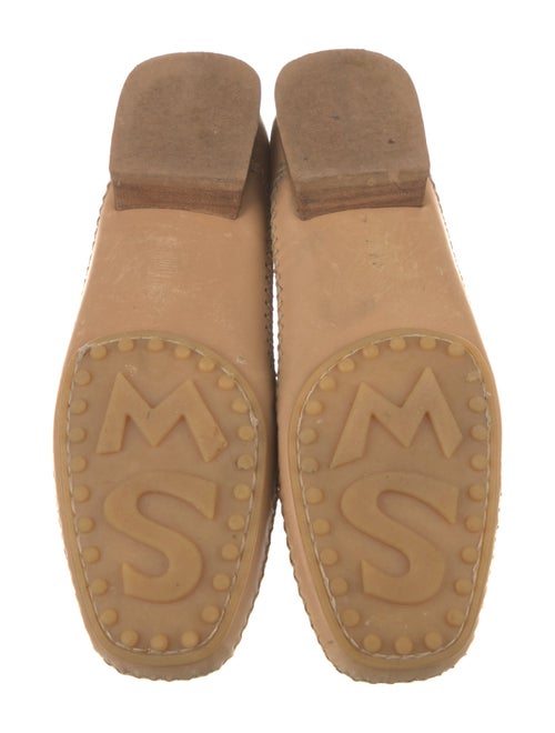 Stuart Weitzman Leather Tassel Accents Loafers