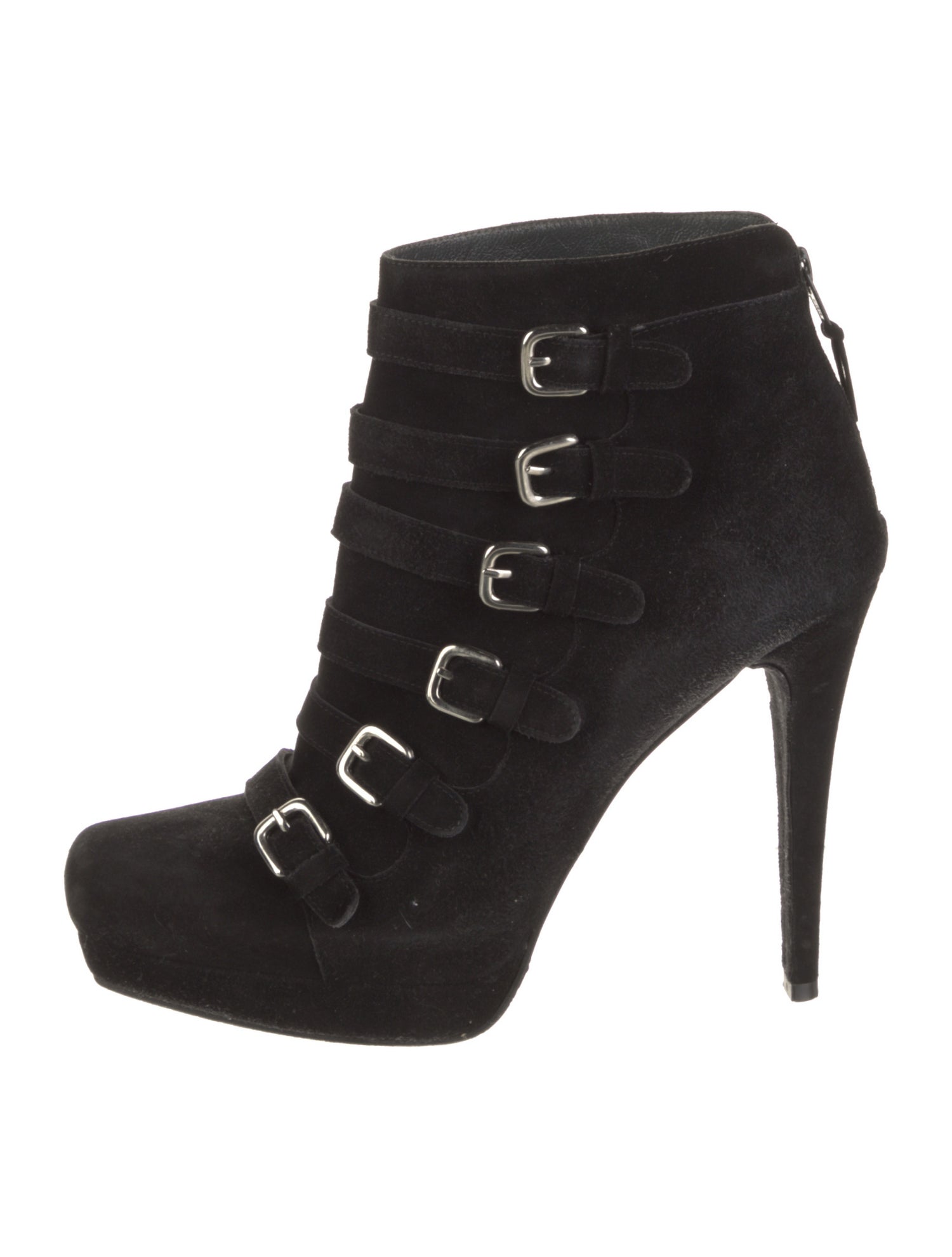 Stuart Weitzman Suede Animal Print Lace-Up Boots