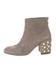 Stuart Weitzman Suede Beaded Accents Boots
