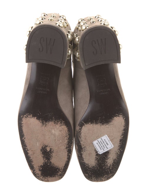 Stuart Weitzman Suede Beaded Accents Boots