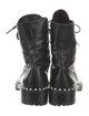 Stuart Weitzman Leather Combat Boots