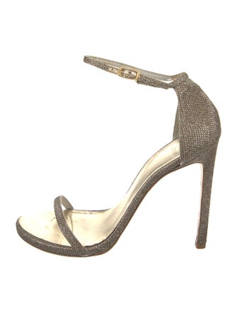 Stuart Weitzman Glitter Glitter Accents Sandals