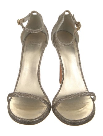 Stuart Weitzman Glitter Glitter Accents Sandals