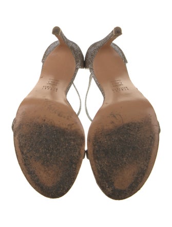 Stuart Weitzman Glitter Glitter Accents Sandals