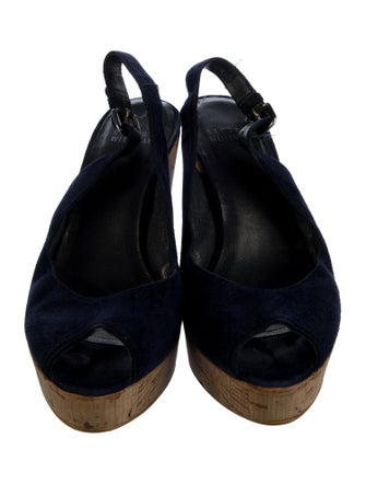 Stuart Weitzman Suede Slingback Pumps