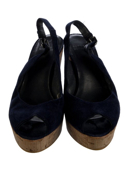 Stuart Weitzman Suede Slingback Pumps