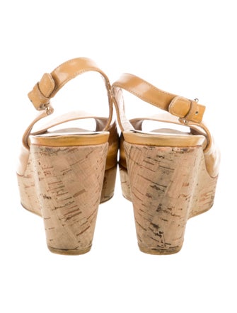 Stuart Weitzman Patent Leather Slingback Pumps