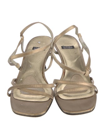Stuart Weitzman Leather Slingback Sandals