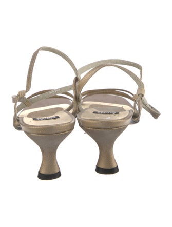 Stuart Weitzman Leather Slingback Sandals