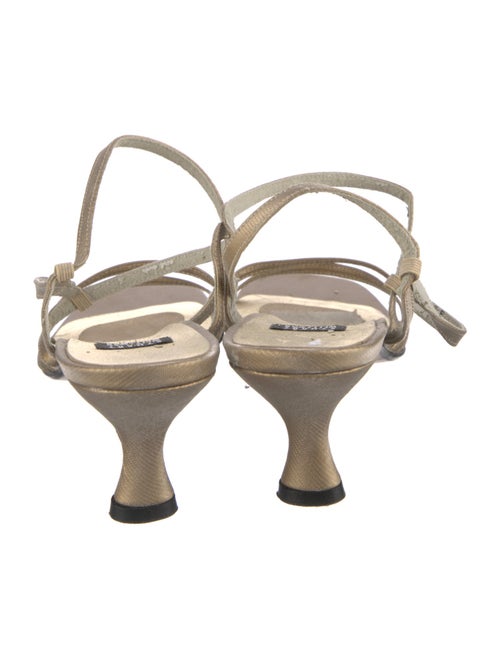 Stuart Weitzman Leather Slingback Sandals