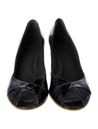 Stuart Weitzman Patent Leather Slingback Sandals