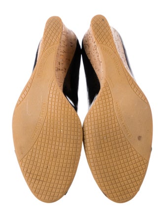 Stuart Weitzman Patent Leather Slingback Sandals