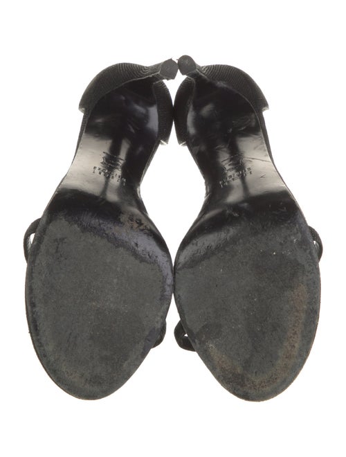 Stuart Weitzman Suede Polka Dot Print Sandals