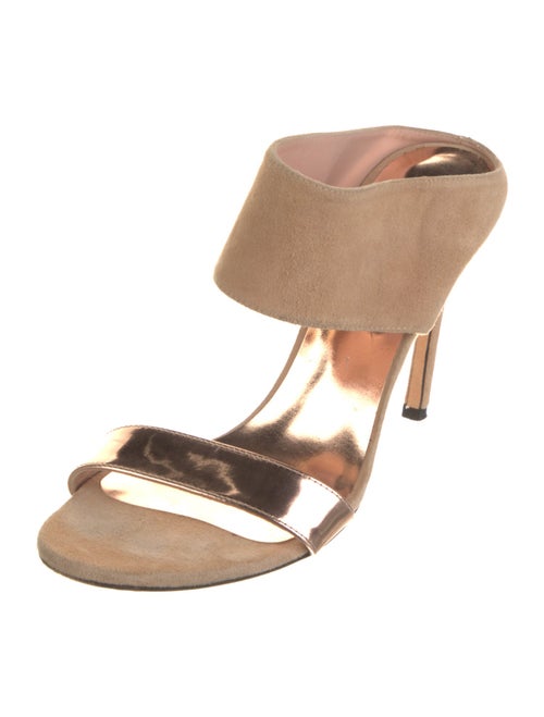 Stuart Weitzman Suede Slides