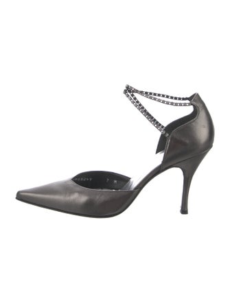 Stuart Weitzman Satin D'Orsay Pumps