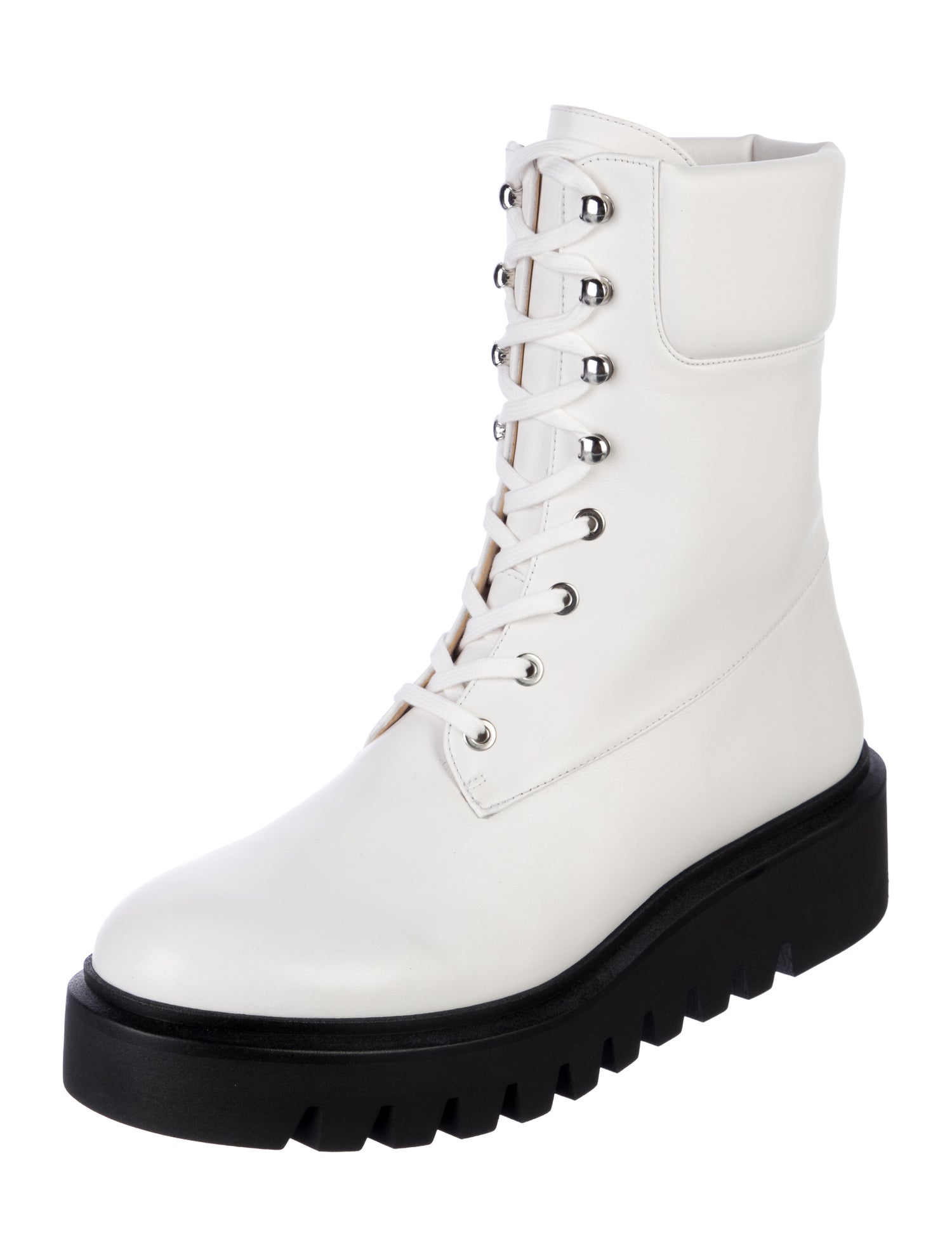 Stuart Weitzman Leather Combat Boots w/ Tags