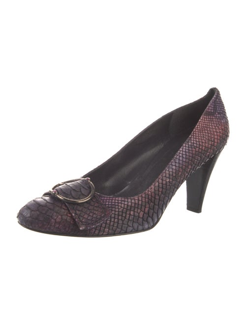 Stuart Weitzman Snakeskin Printed Pumps