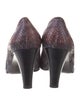 Stuart Weitzman Snakeskin Printed Pumps