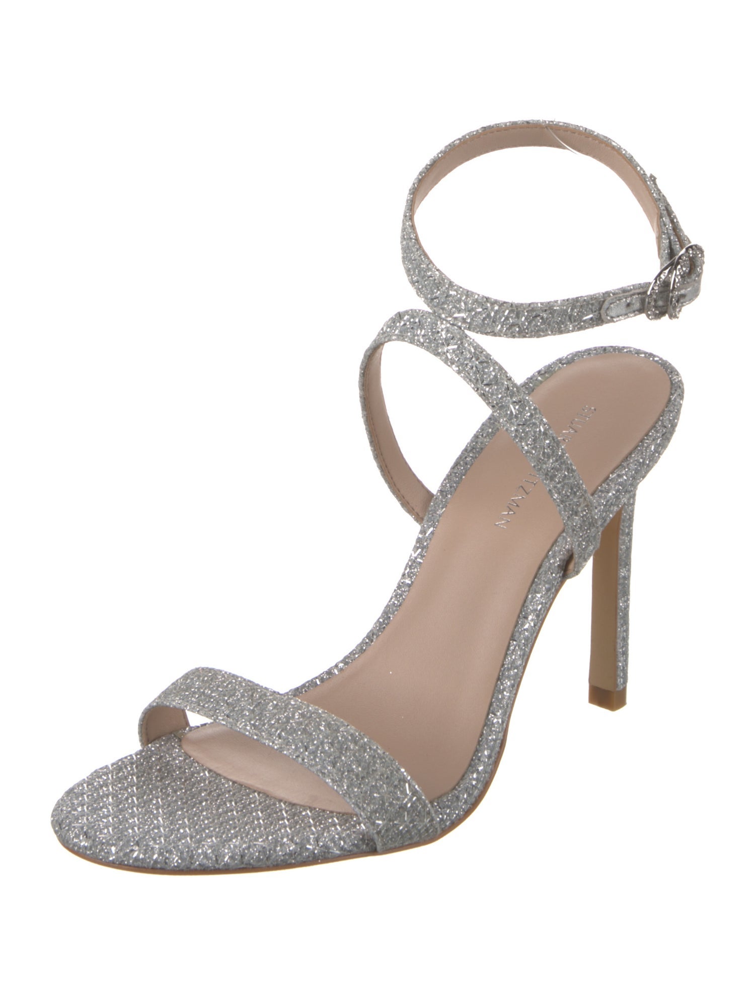 Stuart Weitzman Glitter Glitter Accents Sandals