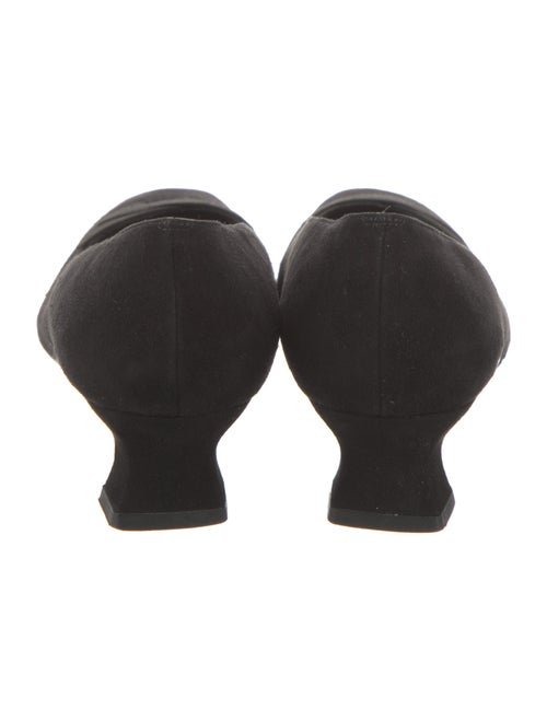 Stuart Weitzman Suede Grosgrain Trim Pumps