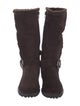 Stuart Weitzman Suede Moto Boots