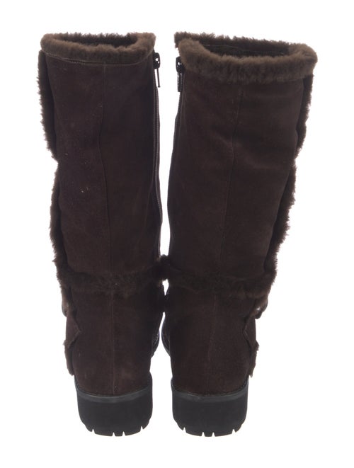 Stuart Weitzman Suede Moto Boots