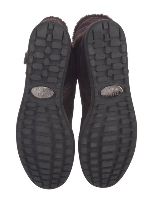 Stuart Weitzman Suede Moto Boots