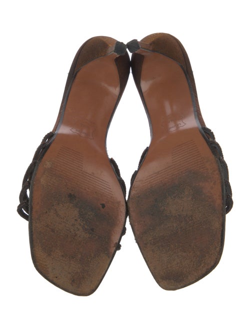 Stuart Weitzman Velvet Slides