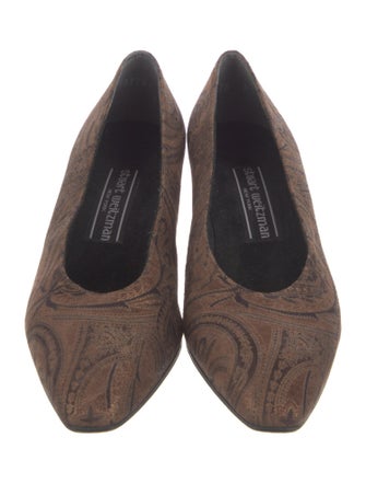 Stuart Weitzman Suede Printed Pumps