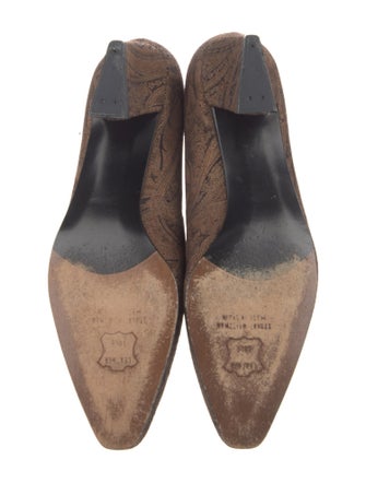 Stuart Weitzman Suede Printed Pumps