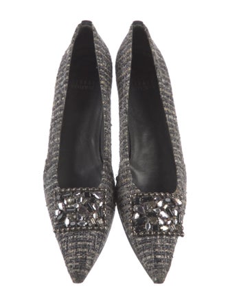 Stuart Weitzman Tweed Tweed Pattern Pumps