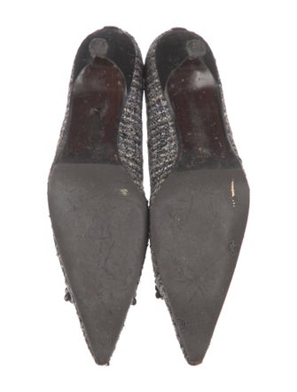 Stuart Weitzman Tweed Tweed Pattern Pumps