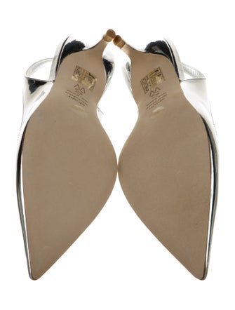 Stuart Weitzman Patent Leather Slingback Pumps