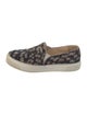 Stuart Weitzman Canvas Animal Print Sneakers