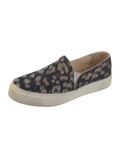 Stuart Weitzman Canvas Animal Print Sneakers