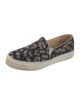 Stuart Weitzman Canvas Animal Print Sneakers