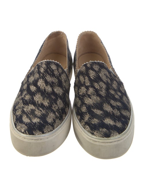Stuart Weitzman Canvas Animal Print Sneakers